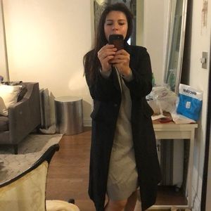 Black Long Cool Power Suit,